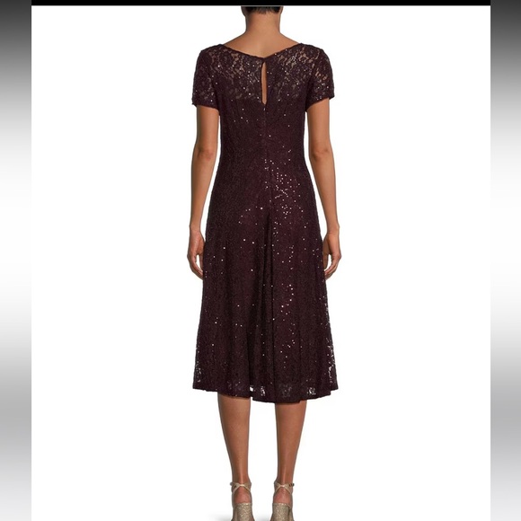 Formal Sequin Lace Midi Dress - Never Worn - Picture 4 of 4